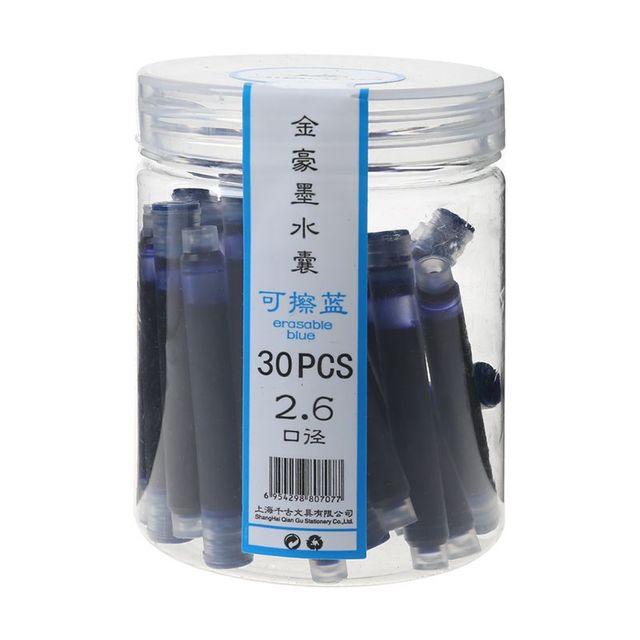 30 sztuk wkładów atramentowych do wiecznych piór Jinhao, czarny i niebieski, sac 2.6mm, materiały biurowe - Wianko - 10