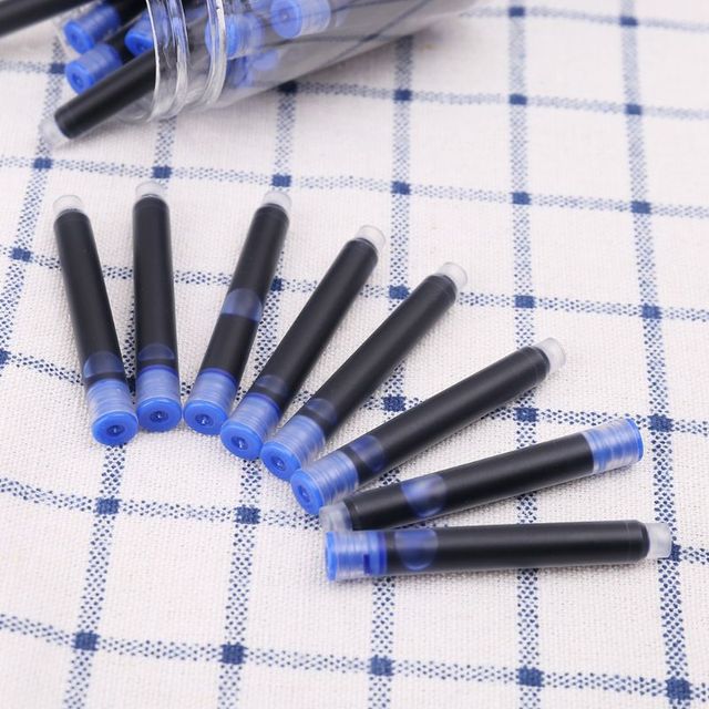 30 sztuk wkładów atramentowych do wiecznych piór Jinhao, czarny i niebieski, sac 2.6mm, materiały biurowe - Wianko - 4
