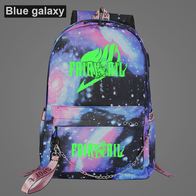 Zielony plecak z motywem Fairy Tail - nowoczesny plecak z świetlistym nadrukiem, idealny dla chłopców, dziewcząt i dzieci - Wianko - 11