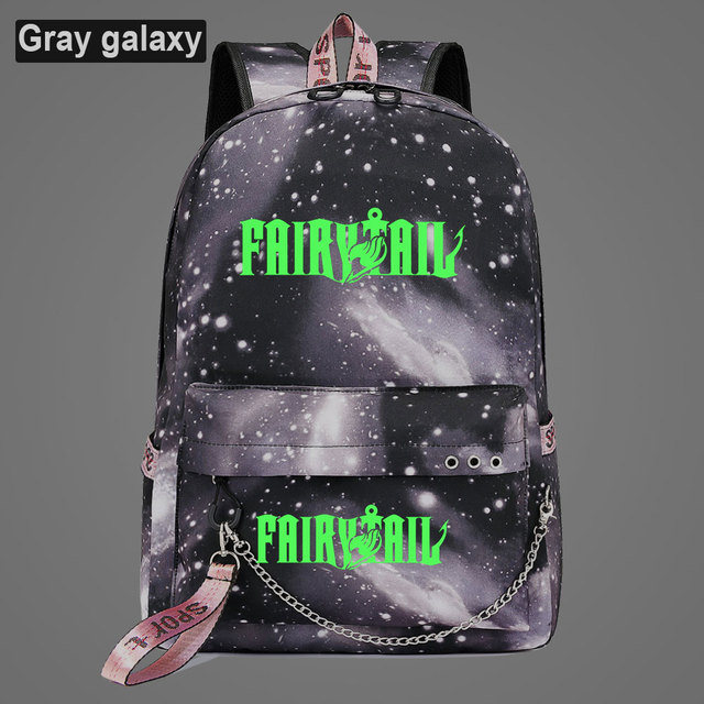 Zielony plecak z motywem Fairy Tail - nowoczesny plecak z świetlistym nadrukiem, idealny dla chłopców, dziewcząt i dzieci - Wianko - 15