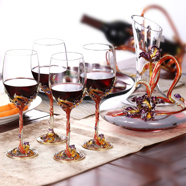 Kieliszek do wina Iris emalia czerwone wino musujące 350-1500ml - Wianko - 1