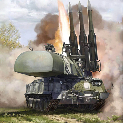 Zestaw modelarski do samodzielnego montażu rosyjskiego systemu obrony przeciwlotniczej BUK 9K37M1, skala 1/35 - Wianko - 1