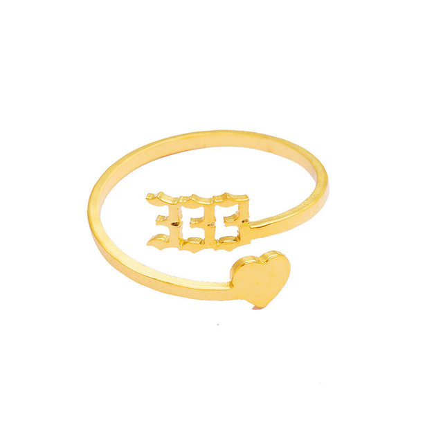 Regulowany pierścionek ze złotymi ustami - biżuteria personalizowana dla kobiet - prezent na ślub, Boże Narodzenie, Halloween - Wianko - 6