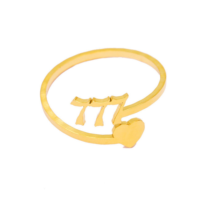 Regulowany pierścionek ze złotymi ustami - biżuteria personalizowana dla kobiet - prezent na ślub, Boże Narodzenie, Halloween - Wianko - 10