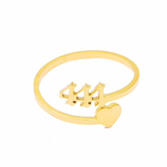 Regulowany pierścionek ze złotymi ustami - biżuteria personalizowana dla kobiet - prezent na ślub, Boże Narodzenie, Halloween - Wianko - 7