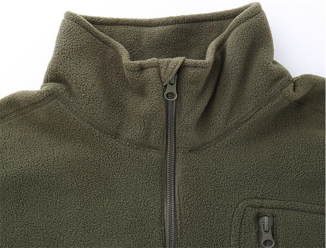 Kurtka turystyczna kamuflaż polarowy termiczny sweter outdoor wojskowy pulower - Wianko - 11