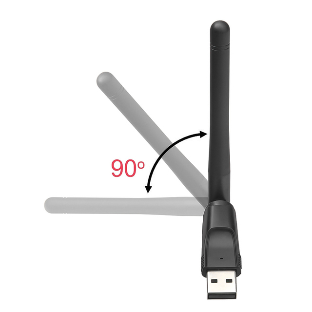 Nowy adapter WIFI USB MT7601 150Mbps USB 2.0 - karta sieciowa WiFi 802.11 B/g/n z anteną obrotową - Wianko - 8