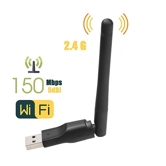 Nowy adapter WIFI USB MT7601 150Mbps USB 2.0 - karta sieciowa WiFi 802.11 B/g/n z anteną obrotową - Wianko - 2