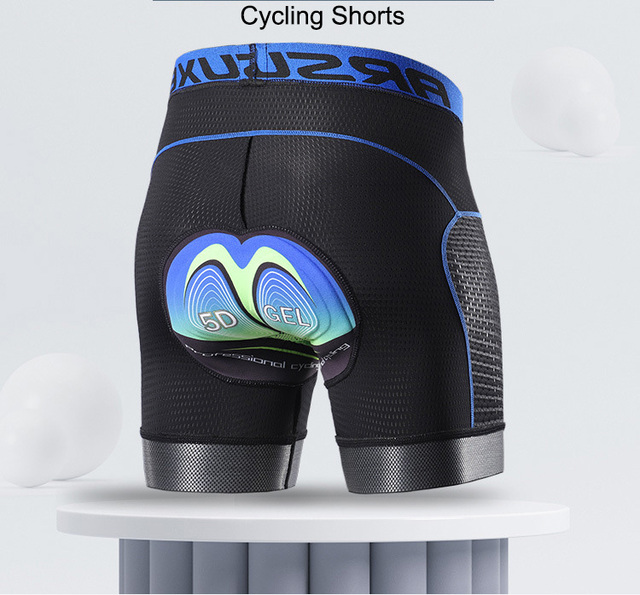 Męskie szorty kolarskie ARSUXEO z podkładką 3D żelową, odpornymi na wstrząsy, idealne na rower górski MTB - białe, oddychające i szybkoschnące - Wianko - 1