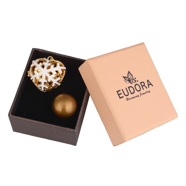 Wisiorek Eudora 20mm z klatką do wypełnienia, kształt kwiatu śniegu, aromatyczny medalion w kształcie syreny, biżuteria DIY - Wianko - 13