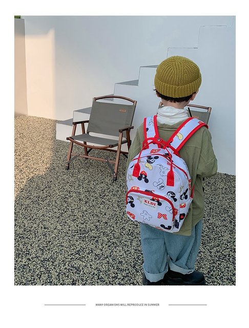 Nowy plecak podróżny Mickey Student z nadrukiem, regulowany, duża pojemność, dla dzieci 3-12 lat, wzór kreskówka - Wianko - 7