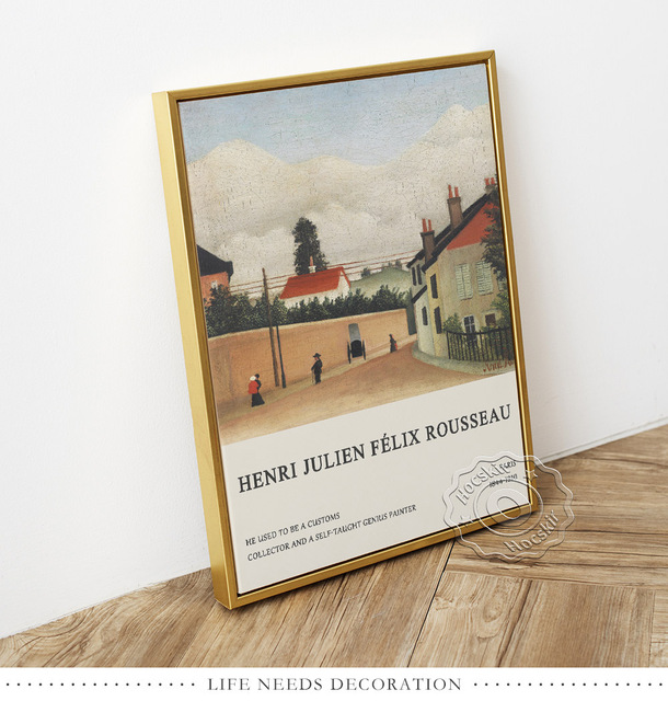 Plakat rodzinny Henri Rousseau Brzeg Paryża - obraz ścienny dekoracyjny z motywem Centennial Af niezależności na płótnie - Wianko - 3