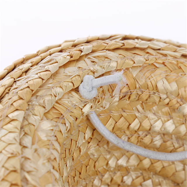 Słomkowy sombrero Mini dla małych zwierząt - wielokolorowy kapelusz regulowany linią bawełnianą - Wianko - 13