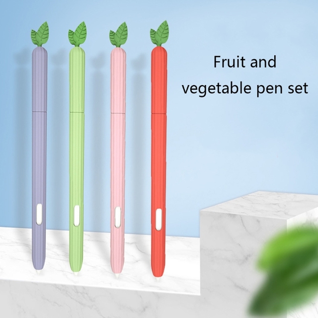 Śliczne warzyw krzemu skrzynka dla Samsung Galaxy Tab S6 Lite S7/S7 Plus długopis ochronny rękaw skóry pokrywa ołówek S piórnik - Wianko - 2