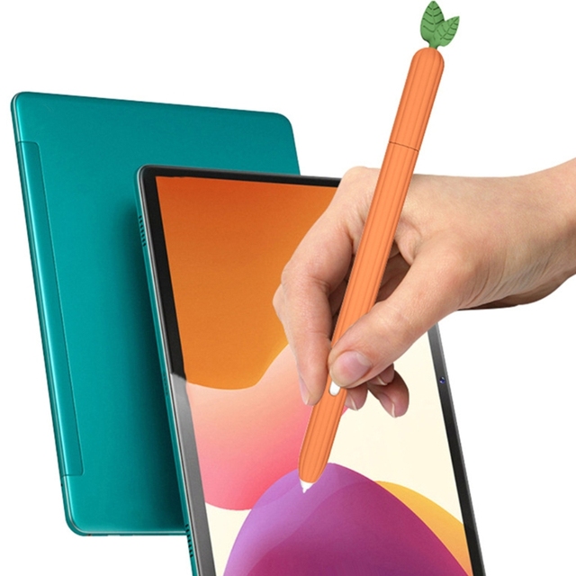 Śliczne warzyw krzemu skrzynka dla Samsung Galaxy Tab S6 Lite S7/S7 Plus długopis ochronny rękaw skóry pokrywa ołówek S piórnik - Wianko - 5