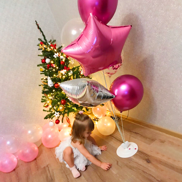 Balon kolumna na Boże Narodzenie - zestaw 19 rur 1/2, uchwyt na balon, dekoracja Baby Shower, ślubne - Wianko - 18