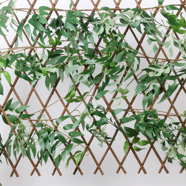 160cm wierzba Rattan zielone liście - sztuczne rośliny do dekoracji domu, ogrodu i ślubu - Wianko - 6