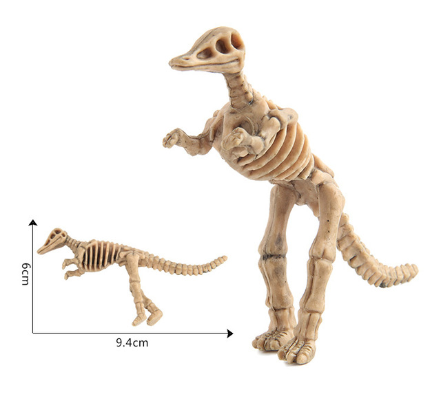 12 sztuk mini figurka edukacyjna z dinozaurami i modelami szkieletów - zestaw kreatywnych zabawek dla chłopców dzieci - Wianko - 8