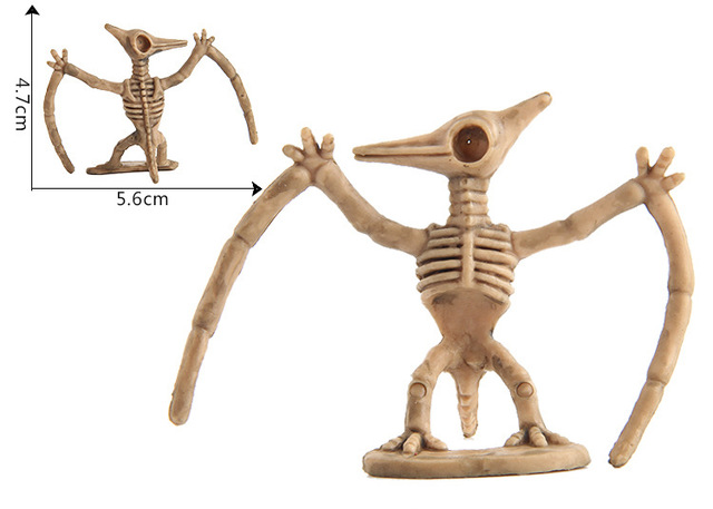 12 sztuk mini figurka edukacyjna z dinozaurami i modelami szkieletów - zestaw kreatywnych zabawek dla chłopców dzieci - Wianko - 14