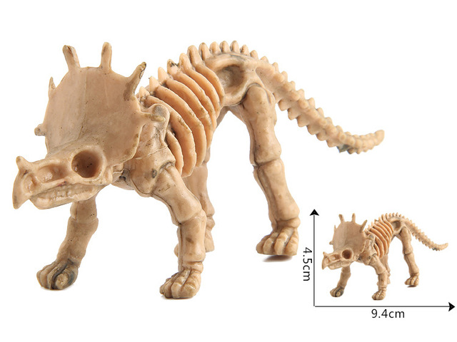 12 sztuk mini figurka edukacyjna z dinozaurami i modelami szkieletów - zestaw kreatywnych zabawek dla chłopców dzieci - Wianko - 12