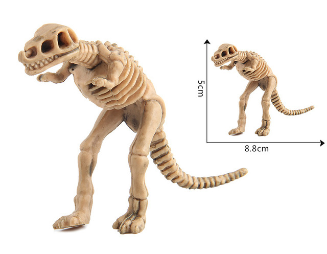 12 sztuk mini figurka edukacyjna z dinozaurami i modelami szkieletów - zestaw kreatywnych zabawek dla chłopców dzieci - Wianko - 9