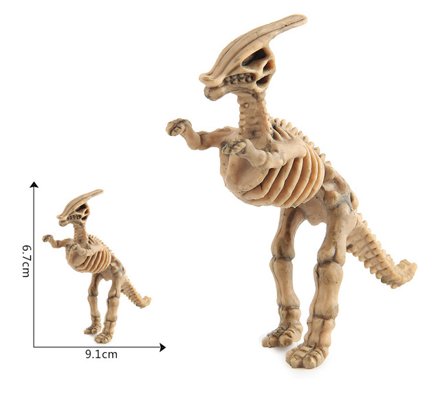 12 sztuk mini figurka edukacyjna z dinozaurami i modelami szkieletów - zestaw kreatywnych zabawek dla chłopców dzieci - Wianko - 6