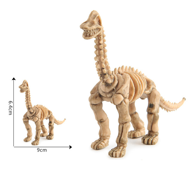 12 sztuk mini figurka edukacyjna z dinozaurami i modelami szkieletów - zestaw kreatywnych zabawek dla chłopców dzieci - Wianko - 5