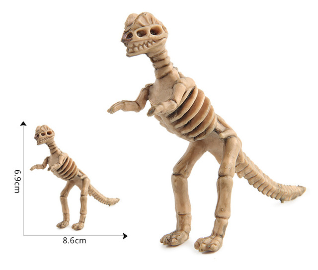 12 sztuk mini figurka edukacyjna z dinozaurami i modelami szkieletów - zestaw kreatywnych zabawek dla chłopców dzieci - Wianko - 4