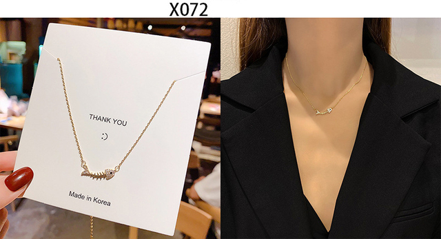 Vintage naszyjnik łańcuszek ze stali tytanowej z koreańską modą dla kobiet – biżuteria 2021 - Wianko - 5