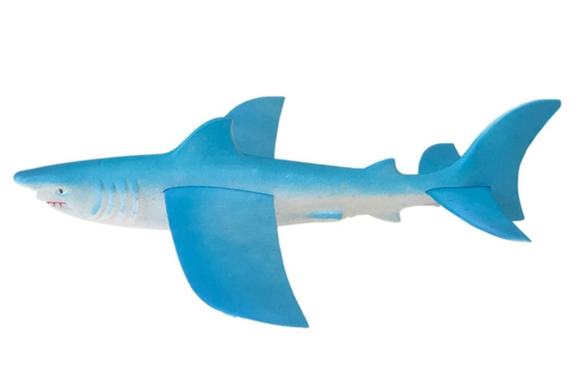 Samolot rc odkryty Shark 46cm, wykonany z pianki EPP, ręcznie rzutany - zabawka edukacyjna dla dzieci, prezent urodzinowy, szybowiec, wzór ryby, zwierzę - Wianko - 5