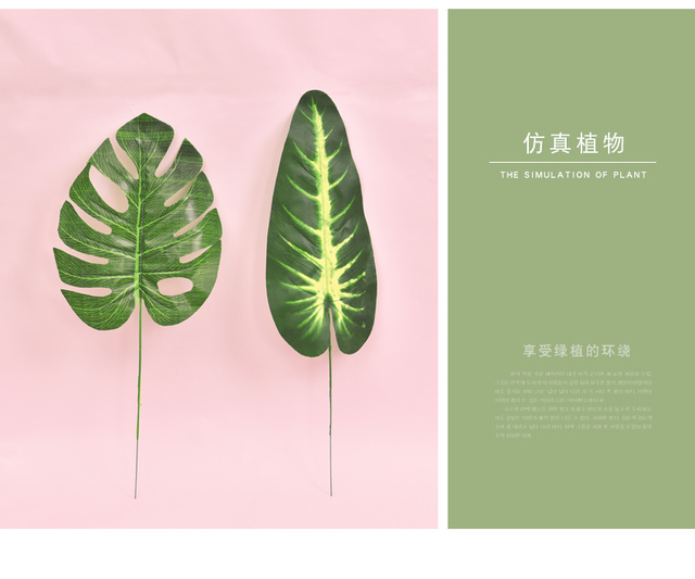 Duży wazon symulujący żółwie powracające liście liści rośliny dekoracyjne zielone ściany sztuczne rośliny - Twórczy Wiatr - Wianko - 12