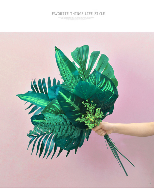 Duży wazon symulujący żółwie powracające liście liści rośliny dekoracyjne zielone ściany sztuczne rośliny - Twórczy Wiatr - Wianko - 22