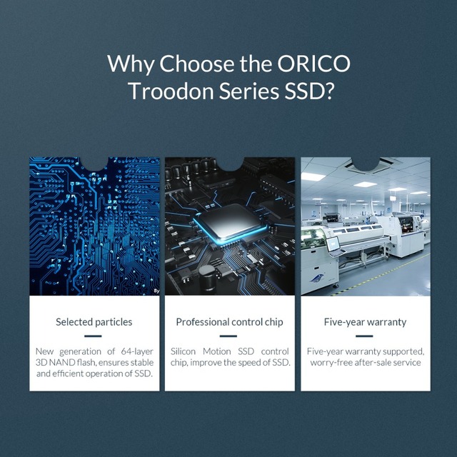 ORICO 2.5 Cal SATA SSD - Wewnętrzny dysk SSD 128GB/256GB/512GB/1TB - Wianko - 2