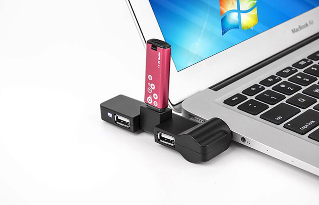 Piasta USB Hub Mini USB 2.0 4-Port Splitter dla PC Laptop Notebook - wysoka prędkość, urządzenia peryferyjne - Wianko - 7
