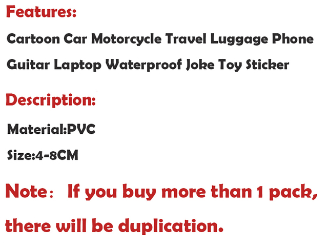 10/30/50 sztuk neonowych naklejek DIY - motocykl, bagaż podróżny, telefon, gitara, lodówka, laptop - zabawa dzieci - Wianko - 1