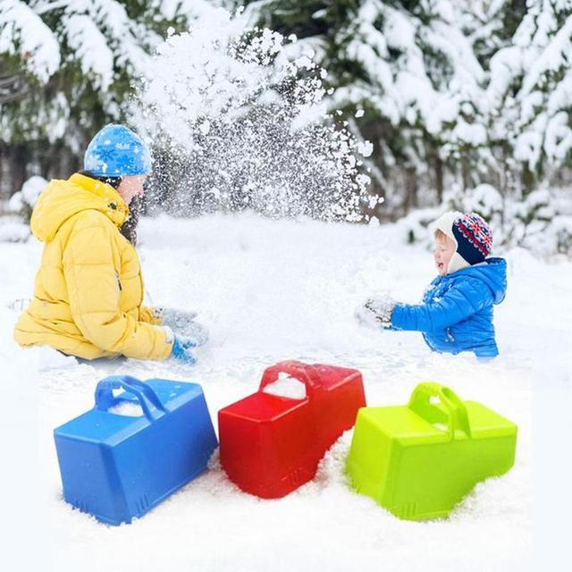 Zabawna zimowa forma do kostki z plastikowego zamku - idealna zabawka w piasku dla dzieci - Wianko - 12