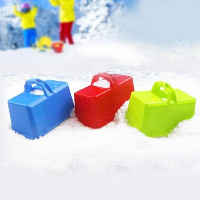 Zabawna zimowa forma do kostki z plastikowego zamku - idealna zabawka w piasku dla dzieci - Wianko - 10