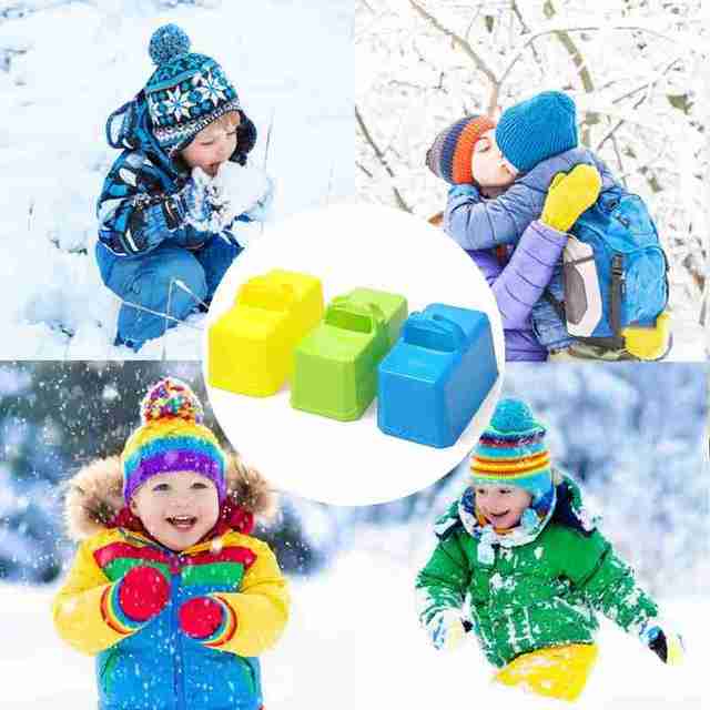 Zabawna zimowa forma do kostki z plastikowego zamku - idealna zabawka w piasku dla dzieci - Wianko - 13
