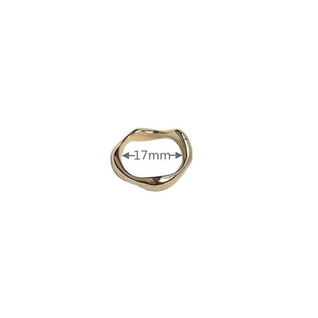 Minimalistyczne pierścienie wielowarstwowe Projekt Punk Chunky Rings - złota biżuteria dla Unisex 2021 - Wianko - 3