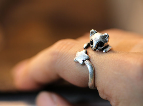 Regulowany pierścień vintage wysokiej jakości, wykonany z rzeźbionego czarnego metalu, biżuteria dla mężczyzn i kobiet - Wianko - 7