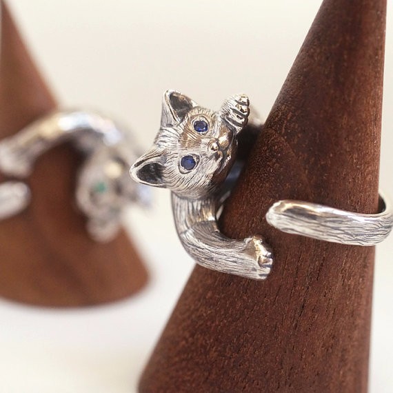 Regulowany pierścień vintage wysokiej jakości, wykonany z rzeźbionego czarnego metalu, biżuteria dla mężczyzn i kobiet - Wianko - 1