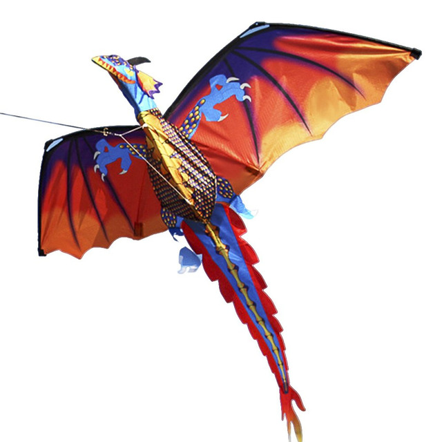 Latawiec 3D o rozmiarze 47x55 cali z wizerunkiem kreskowego smoka Pteranodona, z ogonem i linką o długości 328 stóp, idealny dla dzieci i dorosłych do uprawiania sportów na świeżym powietrzu - Wianko - 15