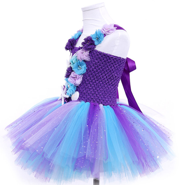 Sukienka księżniczka syrenki Tutu dla dziewczynek na przyjęcie urodzinowe, Halloween i cosplay - rozgwiazda, dzieci kostium syreny 1-12 lat - Wianko - 5