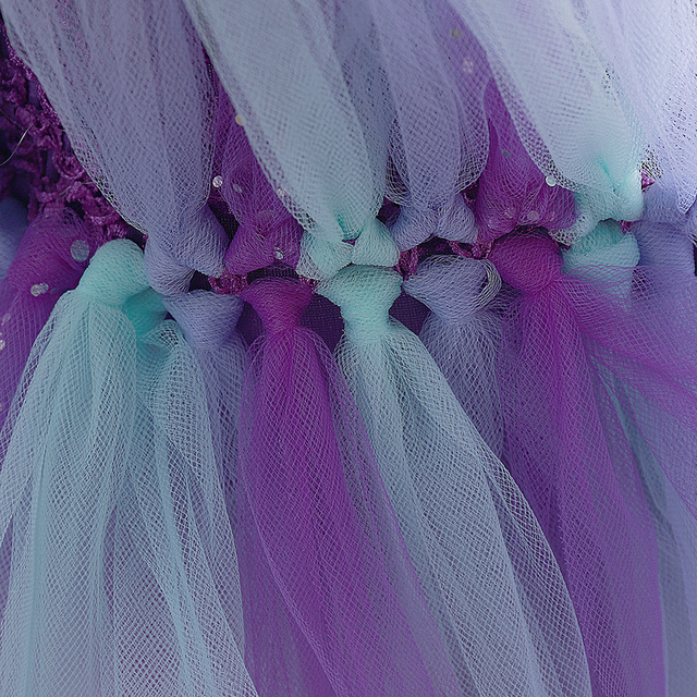 Sukienka księżniczka syrenki Tutu dla dziewczynek na przyjęcie urodzinowe, Halloween i cosplay - rozgwiazda, dzieci kostium syreny 1-12 lat - Wianko - 27