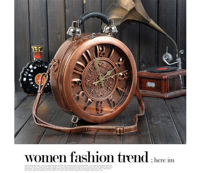 Kobiecy budzik w formie torby zegarkowej - paczka Craft, modna torebka damska na ramię Mujer Femme Dropship - Wianko - 9