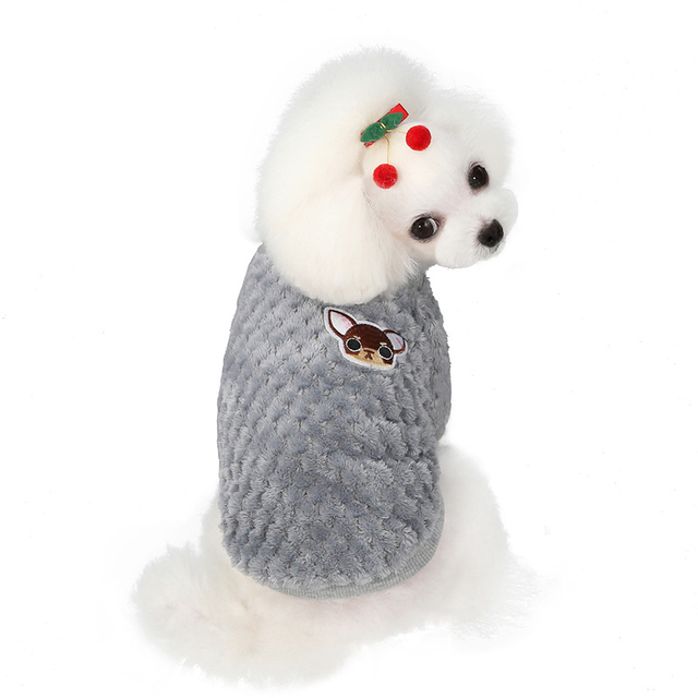Miękka bluza z kapturem dla psa - Zimowe ubranie dla małych psów Yorkshire, Yorkie, Pomorskie, Maltańskie - Wianko - 19