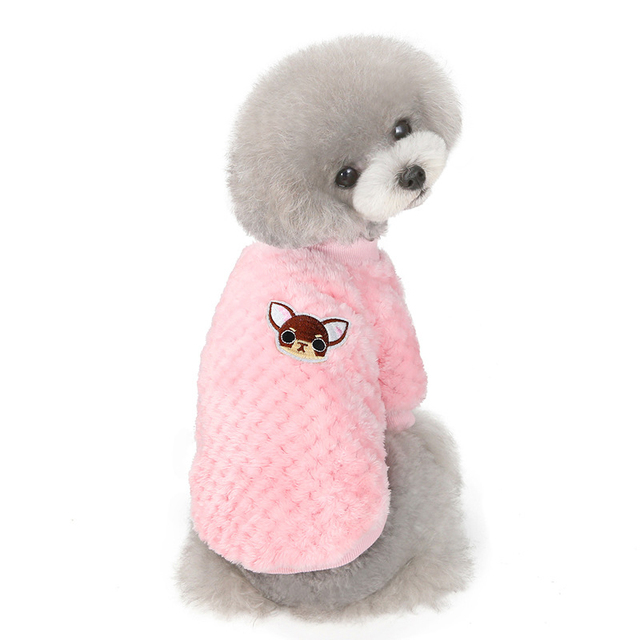 Miękka bluza z kapturem dla psa - Zimowe ubranie dla małych psów Yorkshire, Yorkie, Pomorskie, Maltańskie - Wianko - 10