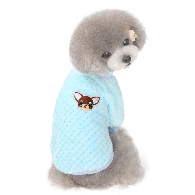 Miękka bluza z kapturem dla psa - Zimowe ubranie dla małych psów Yorkshire, Yorkie, Pomorskie, Maltańskie - Wianko - 7