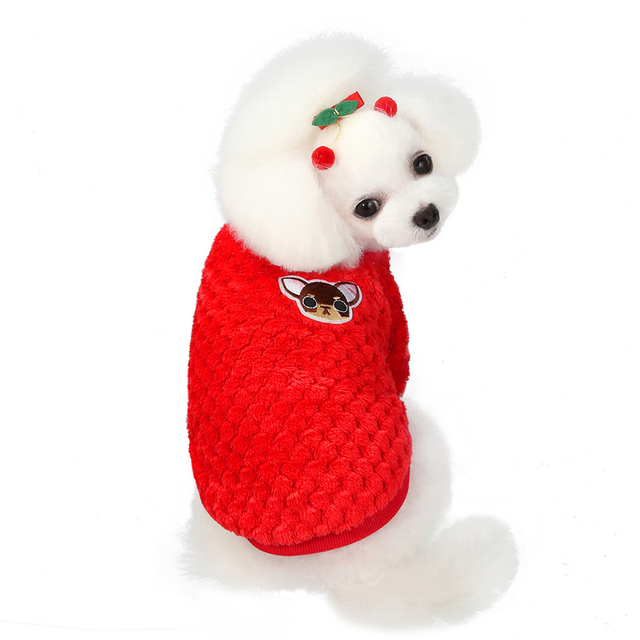 Miękka bluza z kapturem dla psa - Zimowe ubranie dla małych psów Yorkshire, Yorkie, Pomorskie, Maltańskie - Wianko - 13