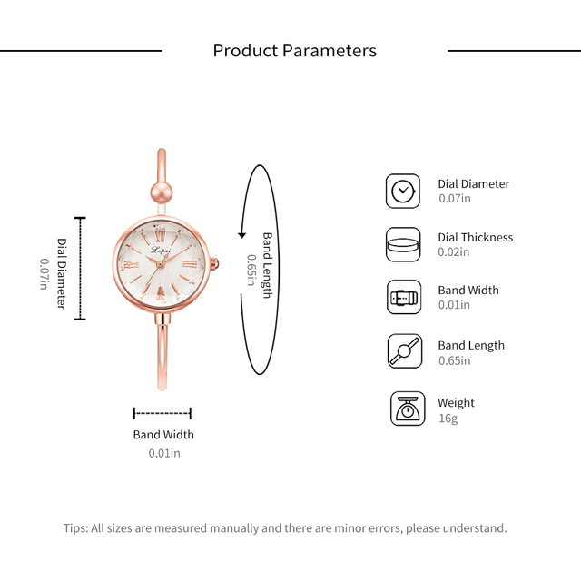 Zegarek kobiety Lvpai - luksusowy, 2 sztuki, kwarcowy z pierścionkiem - Wianko - 31